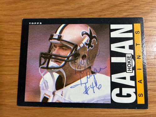 1985 topps hokie gajan - topps,